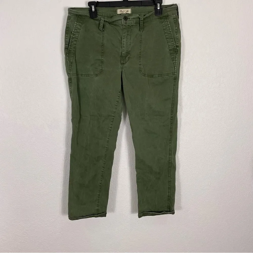 Madewell Army Green Skinny Leg Pants